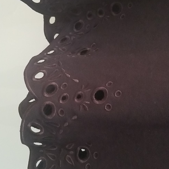 Navy dress with lace detailing - Picture 2 of 4